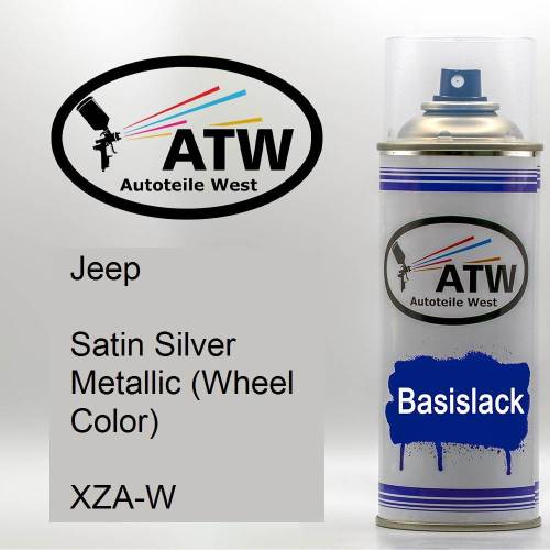 Jeep, Satin Silver Metallic (Wheel Color), XZA-W: 400ml Sprühdose, von ATW Autoteile West.